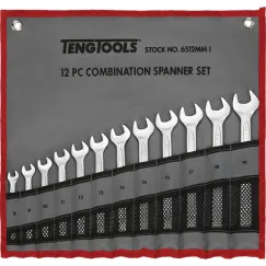12 Piece Combination Spanner Set (Handy Tool Roll)
